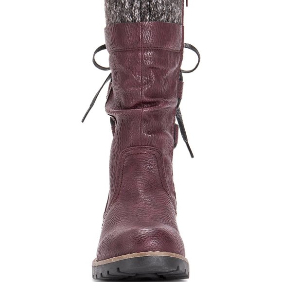 *coming* MUK LUKS Black Joni Boots Women's - Picture 3 of 6